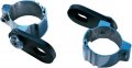 Memphis Shades Turn Signal Relocation Kit Silver For 96-99 Kawasaki Vn1500a 