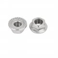 Uxcell M4 316 Stainless Steel Serrated Flange Hex Machine Screw Lock Nuts 20pcs