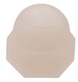 White Nylon Acorn Cap Nuts For Bolts 1 4-20 Coarse Thread 15 Pack Non Conductive And Rust Proof Protective Domed Nut Fasteners 