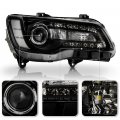 Acanii For Halogen Type 2015-2023 Chrysler 300 Black Bezel Led Drl Projector Headlight Headlamp Passenger Side