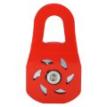 10t Winch Recovery Snatch Block Heavy Duty Pulley Increase Force For Utv Atv Suv Pickup Off Road Zinc Plated Powder Coated Red