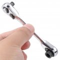 Bluelanss 1 4 Inch Mini Double Headed Ratchet Wrench 72 Tooth Drive Socket And Screwdriver Bit Set Rotator 5 Degrees Quick