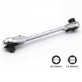 Bluelanss 1 4 Inch Mini Double Headed Ratchet Wrench 72 Tooth Drive Socket And Screwdriver Bit Set Rotator 5 Degrees Quick