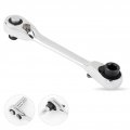 Bluelanss 1 4 Inch Mini Double Headed Ratchet Wrench 72 Tooth Drive Socket And Screwdriver Bit Set Rotator 5 Degrees Quick