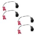 Version 4pcs 2 Pins Door Speaker Harness Fit For Chevy 1995-2004 Park Avenue 
