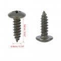 X Autohaux 50 Sets 4 8x16mm U Clip Screw Assortment Car Clips Fasteners With Screws For Bumper Dash Door Panel Interior Army