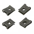 X Autohaux 50 Sets 4 8x16mm U Clip Screw Assortment Car Clips Fasteners With Screws For Bumper Dash Door Panel Interior Army