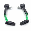 Adjustable Brake And Clutch Lever Guard Protectors Green Black Cnc 22mm For Suzuki Gsx Gsxr Hayabusa Kawasaki Ninja Aprilia 7 8