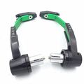 Adjustable Brake And Clutch Lever Guard Protectors Green Black Cnc 22mm For Suzuki Gsx Gsxr Hayabusa Kawasaki Ninja Aprilia 7 8