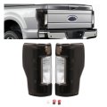 Hecasa Pair Tail Light For 2017-2019d F250 F350 F450 Super Duty Pickup Truck Replacement For Fo2800256 Fo2801256 Rear Lamp W O 