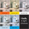 Feit Electric Led Dusk-to-dawn Light Bulb A21 100w Equivalent 5cct Non-dimmable E26 Medium Base 90 Cri 1500 Lumens Adjustable