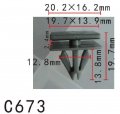 Autobahn88 Compatible With Rocker Panel Molding Clip For Gm Buick Lesabre Cadillac Concours Deville Oem 25693852 Pack Of 20