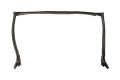 2001 2004 Mustang And Cobra Convertible Top Header Rubber Weatherstrip Seal G1zz Black With Preinstalled Plastic Retainers 