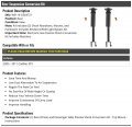 Rear Suspension Conversion Kit 2 Piece Compatible With 2005-2011 Cadillac Sts
