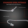 A-premium Front Driver Outer Brake Hydraulic Hose Compatible With Select Land Rover Models Discovery 1994 1995 1996 1997 1998