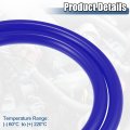 X Autohaux 1 Set Silicone Vacuum Tubing Hose 300cm 8mm Id Engine Automotive Line Blue