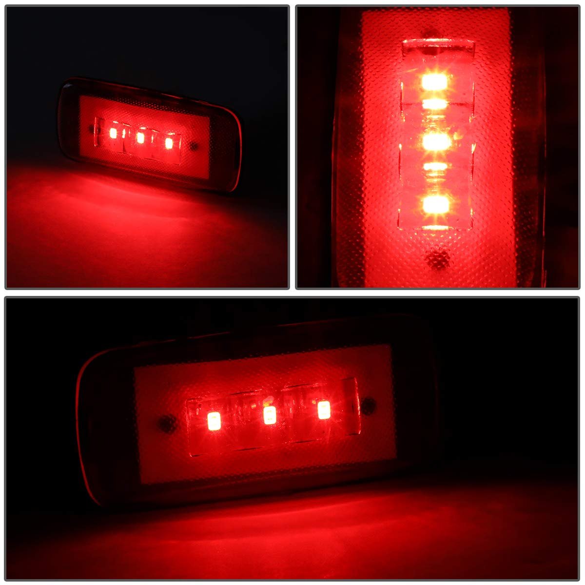 Auto Dynasty 4pcs Smoked Lens Dually Bed Side Fender Led Marker Cab Light For Ram Truck 3500 10-17