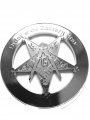 Masonic Order Of Eastern Stars Heavy Decal Metal Chrome Car Truck Emblem