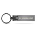 Jeep Cherokee Multifunction Cell Phone Stand Purse Bag Table Hanger Foldable Gunmetal Gray Key Chain