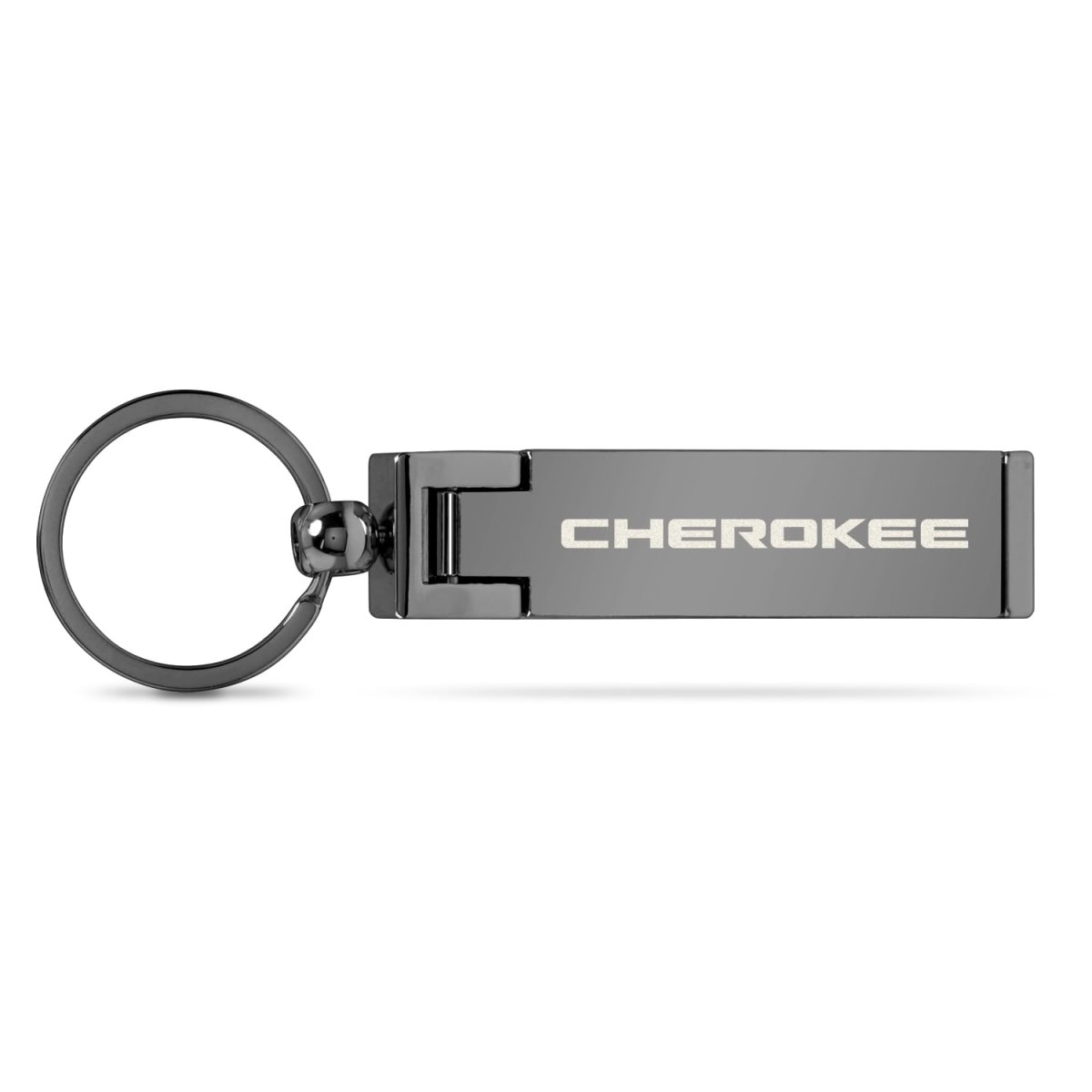Jeep Cherokee Multifunction Cell Phone Stand Purse Bag Table Hanger Foldable Gunmetal Gray Key Chain