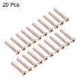 Uxcell M6x50mm Furniture Bolt Hex Socket Drive Round Head Screw Zinc Plated 20pcs