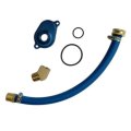 Usonline911 6 0l Oil Cooler Flush Kit With Blue Aluminum Adapter For Ford 2003-2010 Diesel