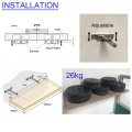 Bigteddy Adjustable Blind Shelf Floating Support Invisible Brackets Concealed Mount For Home Wall Diy Silver Packs Of 8