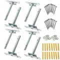 Bigteddy Adjustable Blind Shelf Floating Support Invisible Brackets Concealed Mount For Home Wall Diy Silver Packs Of 8 