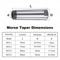 Uxcell Taper Drill Sleeve Mt4 To Mt3 Morse Reducing Adapter Middle For Lathe Milling Cnc Fixture Tool
