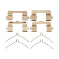 Disc Brake Hardware Set For Chevy Traverse 2018 2019 2020 Front Position Alx-pau-df-340-46018-cla3 Standard Style Black Plastic 