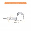 Uxcell 18pcs 5 8 Inch Emt Pipe Straps One Hole Zinc Plated Steel Clamp Reinforced Rib For Conduit And Fixing