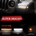 Bunker Indust Jl Led Fender Light Kit Sequential Flashing Turn Signal With Drl Side Markers Compitable For Jeep Wrangler 2018