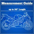 Superior 4 Layer Material Weatherproof Motorcycle Sportbike Bike Cover Fits Up To Length 90 Small Medium Cruiser Bikes