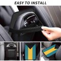Bahamas Flag Car Armrest Cover Auto Center Console Pad Soft Cushion Handrail Box Universal Decoration