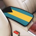Bahamas Flag Car Armrest Cover Auto Center Console Pad Soft Cushion Handrail Box Universal Decoration