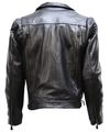 Mens Vented Leather Motorcycle Jacket With Zip Out Lining Size 5xl 64 