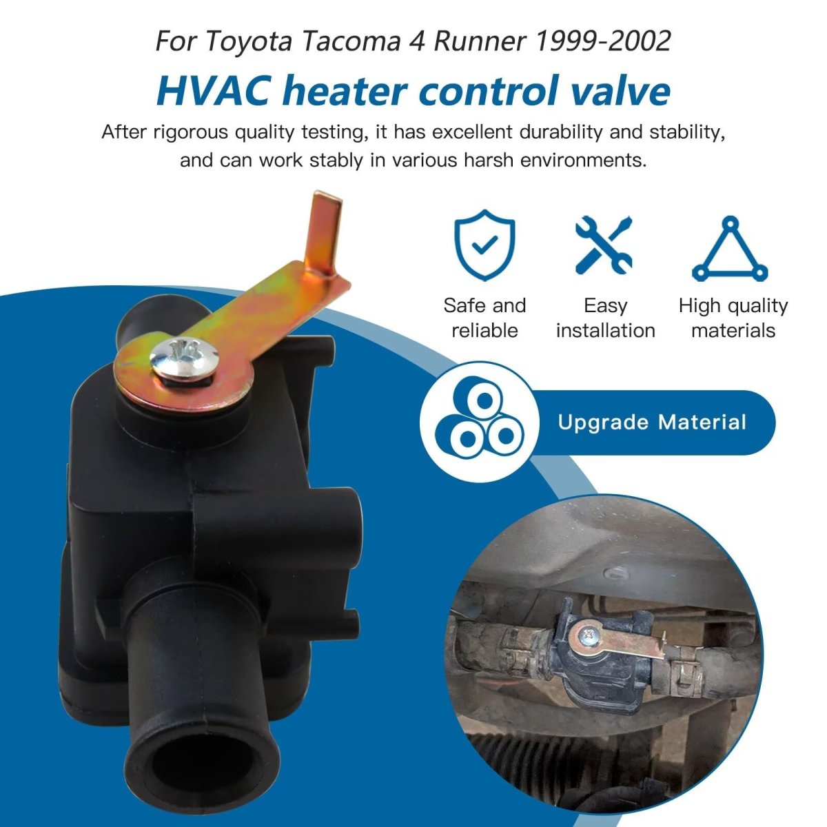 Updatd Heater Valve 74650 Replacement Fit For 2001-2004 Tacoma Submodel Base Pre Runner S-runner