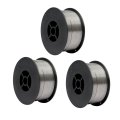 E71t Gs Gasless Flux Core Welding Wire 0 035 In 1 0mm Mild Steel Self Shielded 2 Lbs Spool 3 Pack For Mig Welders 