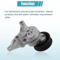 Uxcell Serpentine Drive Belt Tensioner Pulley Assembly With For Chevrolet Silverado Suburban Tahoe Gmc Sierra Yukon Cadillac