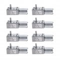 Dc Diy Motor 12v Worm Gear Reduction 2-100rpm Reversible High Torque Turbo Geared Electric Gearbox Reducer For Automation Speed 