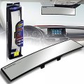 Eparts-gogogo Eparts Broadway Universal Wide Angle Auto Interior Rear View Mirror Reduce Blind Spot Easy Clip On Clear 360mm 14 