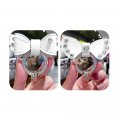 Hibeyo Suitable For Infiniti Qx50 Ex25 Qx60 Ex35 Fx35 Fx45 Fx50 Ex37 Q60 Key Fobchain Luxury Leather Bow Chain Women Macaron