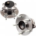 Ocpty New Wheel Hub Bearings Rear Axle 5 Lugs Without Abs Compatible For Mitsubishi Lancer Se De Es Gts Ralliart 2008-2012 Oe