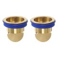 2pcs Odor Proof Floor Drain Brass Shower Backflow Preventer Anti-clogging Single Way Valve Sewer Sealing Ring For Kitchen 