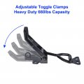 Uxcell 4 Pack Adjustable Toggle Clamp Metal Pull Latch 4003 Style Quick Release For Cabinet Box Trunk Case Black Not Include