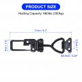 Uxcell 4 Pack Adjustable Toggle Clamp Metal Pull Latch 4003 Style Quick Release For Cabinet Box Trunk Case Black Not Include