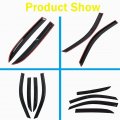 4pcs Side Window Visors Shades Shade Visor Rain Wind Sun Guards Replacement For 2003-2007 Honda Accord Sedan 4-door