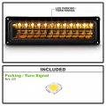 Acanii For 1988-1998 Chevy Gmc C K 1500 2500 3500 Suburban Tahoe Silverado Yukon Black Led Bumper Lights Lamps Pair