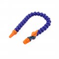 Uxcell 2 Pcs 33cm Length Flexible Round Spout Cooling Oil Tube Pipe Blue W Switch 1 4bsp