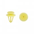 Uxcell 30 Pcs 17mm Head 10mm Hole Plastic Rivet Yellow